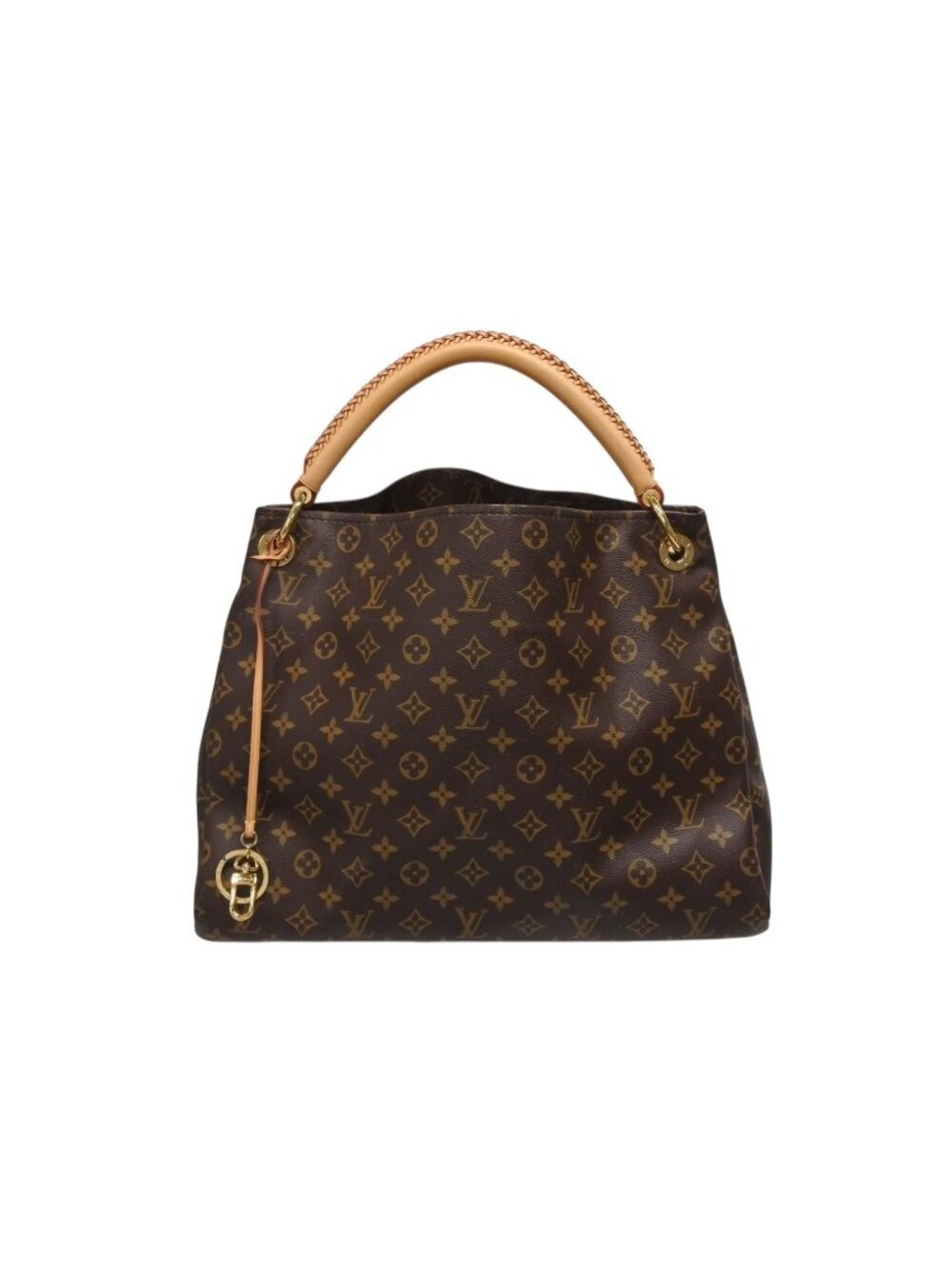 Louis Vuitton Artsy MM Shoulder Bag Monogram Leather Gold